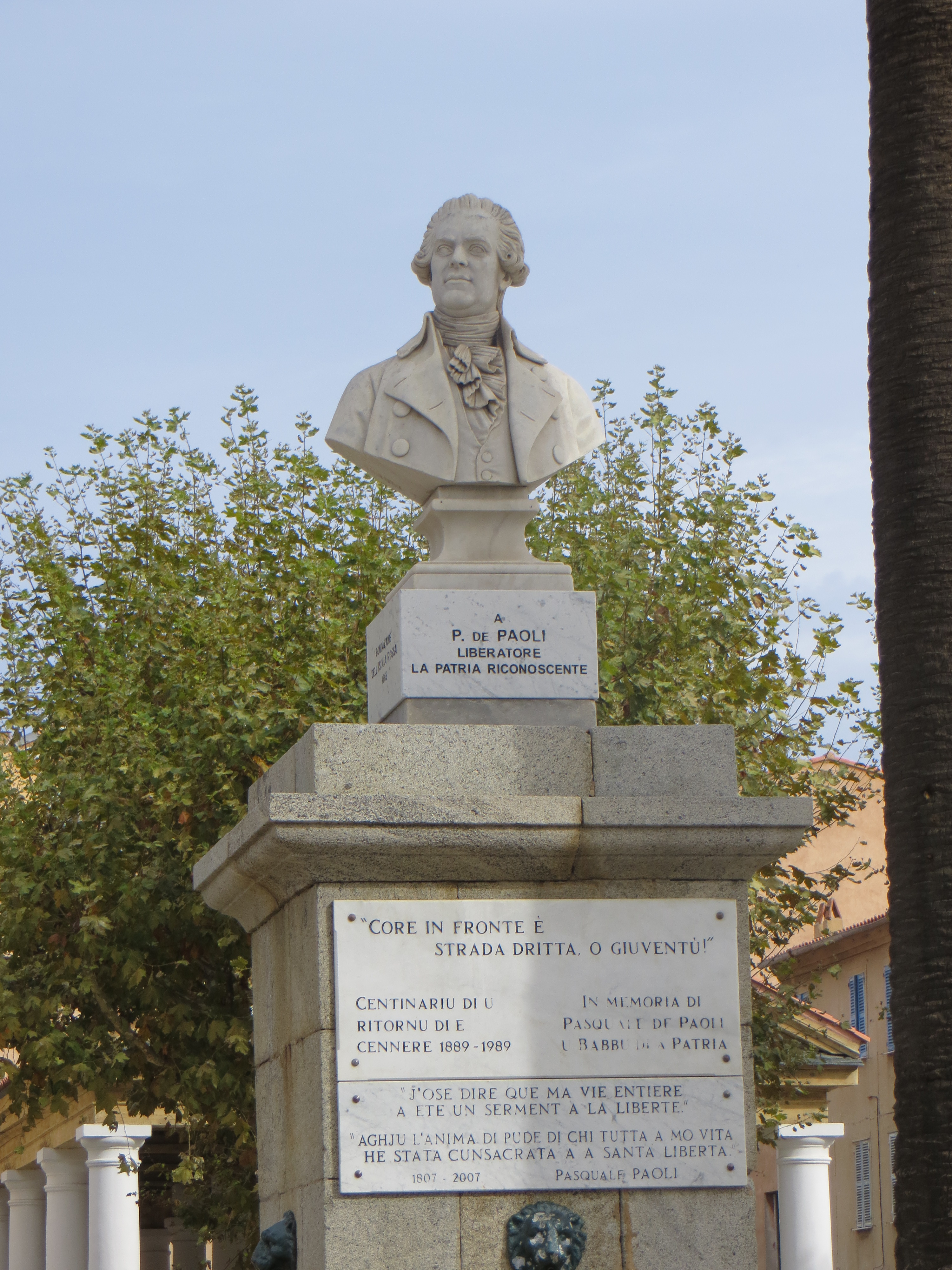 Pasquale Paoli bust